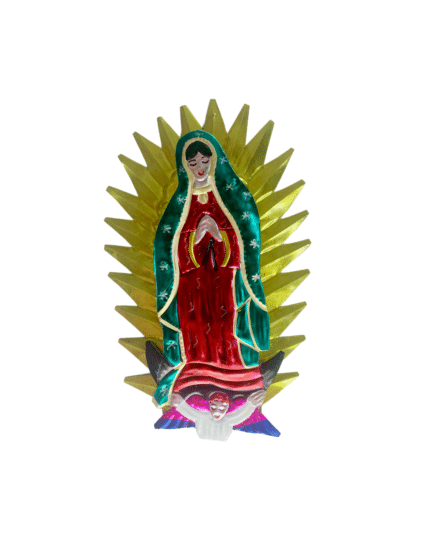 Lady of Guadalupe, Red Gown & Green Shroud, Front