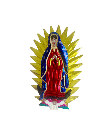 Lady of Guadalupe, Red Gown & Blue Shroud Front