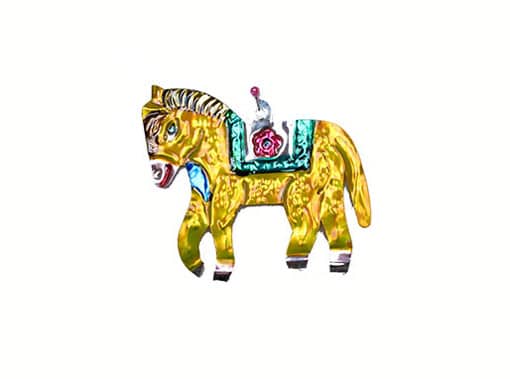 Pony Ornament, Mexican tin art