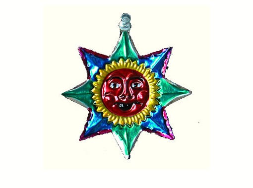 Sun with Red Face Ornament