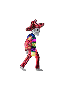 Skeleton Charro In Red, color variation 2