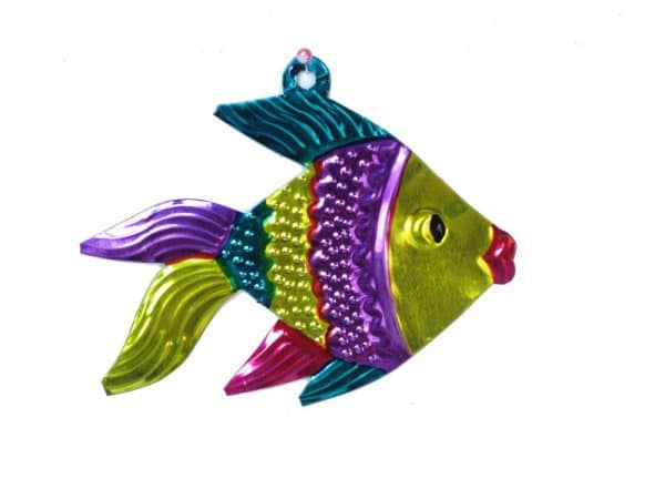 Tropical Fish Ornament purple accentr