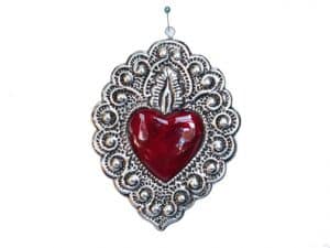 Heart With Scrolls Ornament