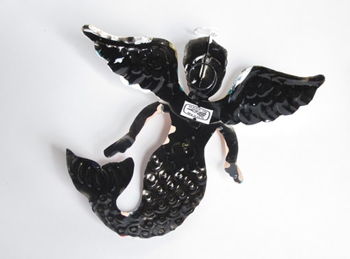 Mermaid Angel Ornament, back