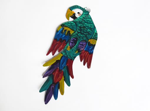 Macaw Ornament, green, view2