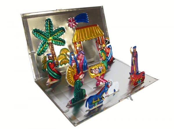 Nativity Display Case, angle view