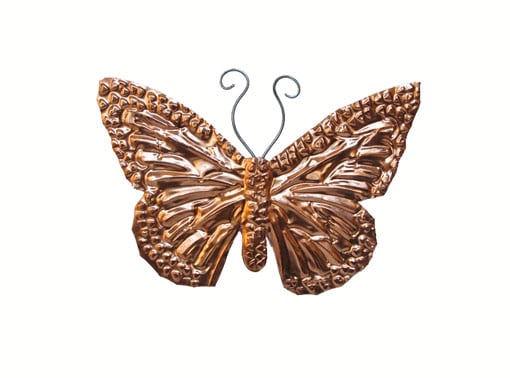 Butterfly Wall Art, Pure Copper, handmade, 5-inch