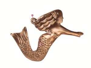 Copper Mermaid Ornament