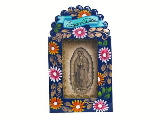 Floral Nicho With Lady of Guadalupe, front view