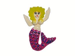 TIN MAGNET - Mermaid, thin, blond hair