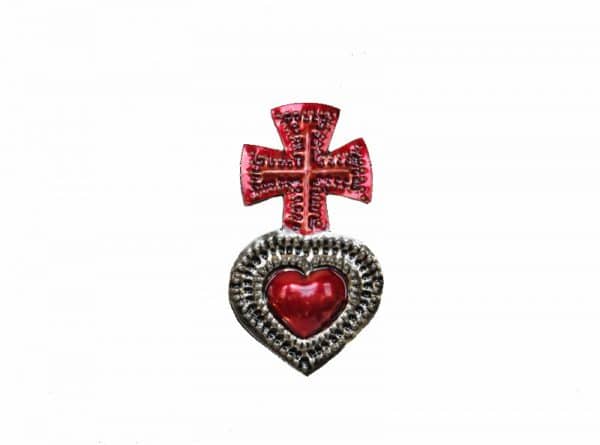 Heart with Red Cross Magnet