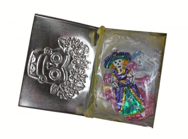 Day Of The Dead Ornaments Collection, open box view