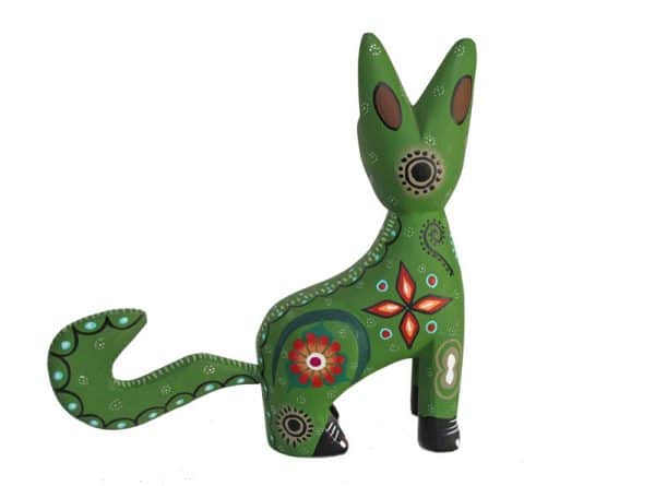 Standing Cat Alebrije By Roberta Angeles, right side view
