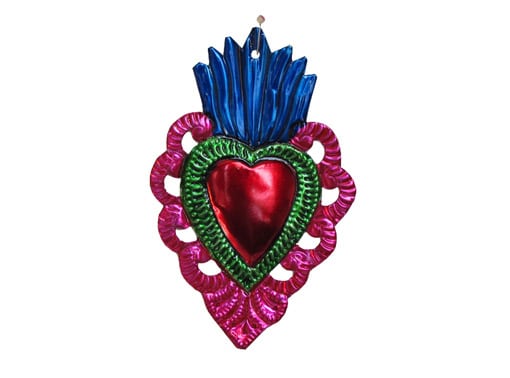 Heart With Pink Border Ornament