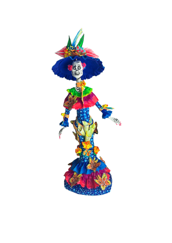 Small Catrina In Blue, Front