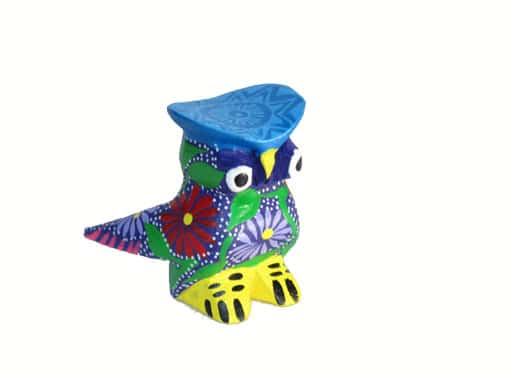 MINI CARVING - Owl Alebrije, Stocking Stuffer, multi-colors