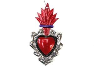 Heart With Red Torch Ornament, by HG