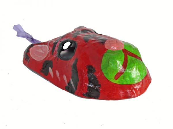 Red Cat Mask, side view