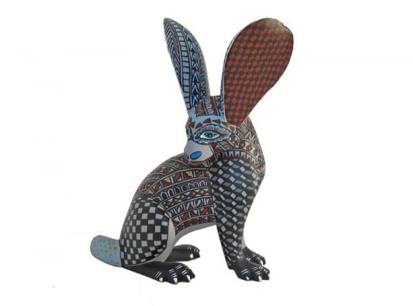 Rabbit, Oaxacan Wood Carving, 7.5 inches tall