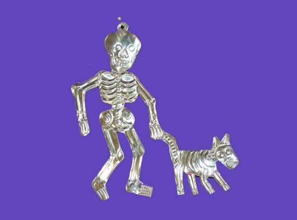 Skeleton Dog Walker, back view