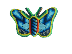 Huichol Butterfly Blue
