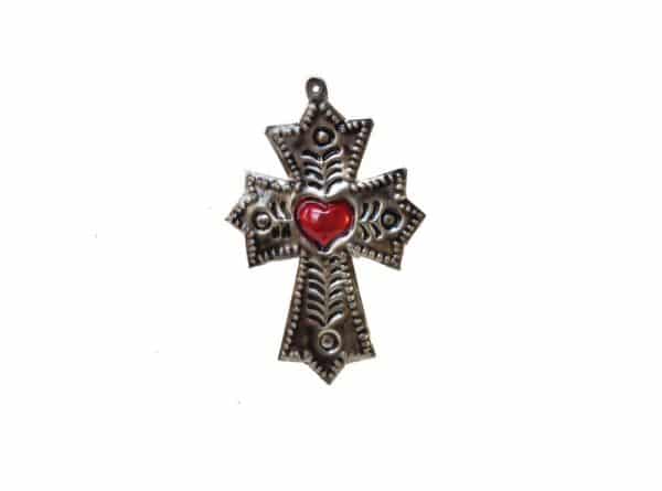 Cross with Heart Magnet