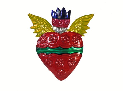 Heart with Angel Wings Ornament