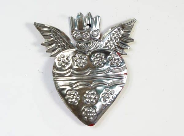 Heart With Angel Wings Ornament