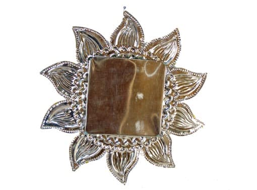 Gold and Bronze Sunflower Mirror, back