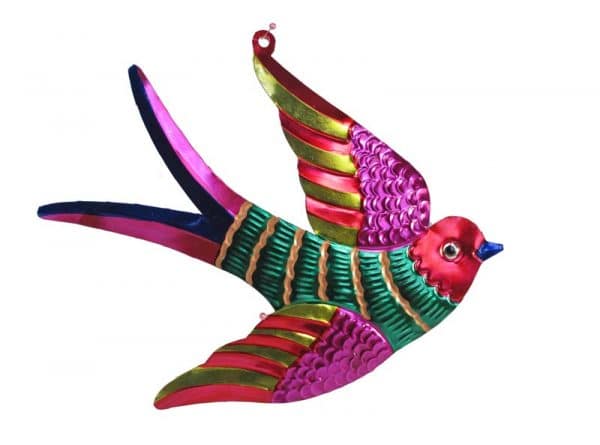 Flying Birds Trio, Mexican tin wall decor