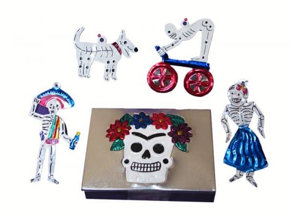 Day Of The Dead Ornaments Collection, Four ornaments detail