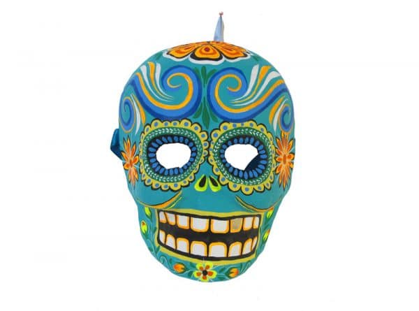 Turquoise Skull Mask, front