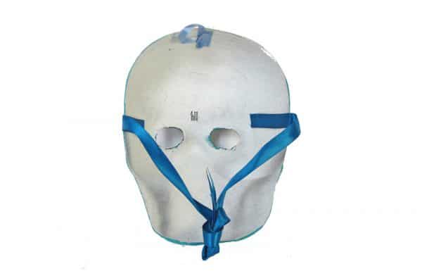 Turquoise Skull Mask, back view