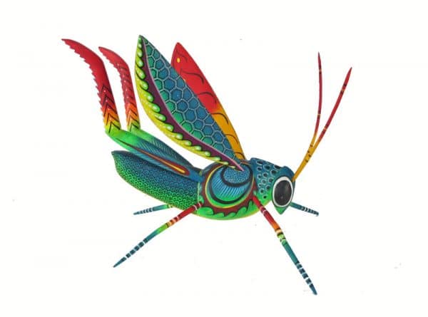 Grasshopper Alebrije, green