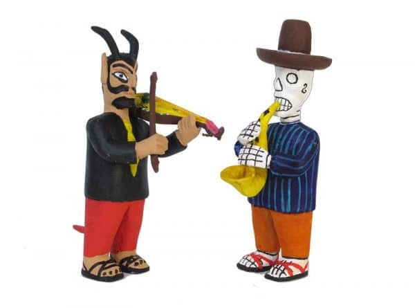 Day Of Dead Musical Band, wooden alebrijes 6-inch