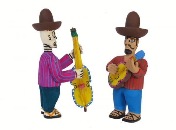 Day Of Dead Musical Band, wooden alebrijes 6-inch