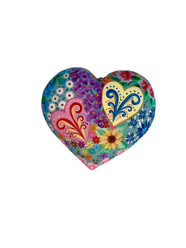 Painted Heart Wall Plaque