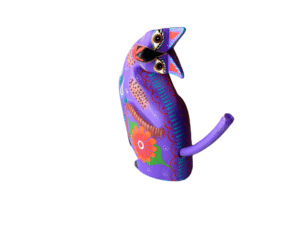 purple cat front