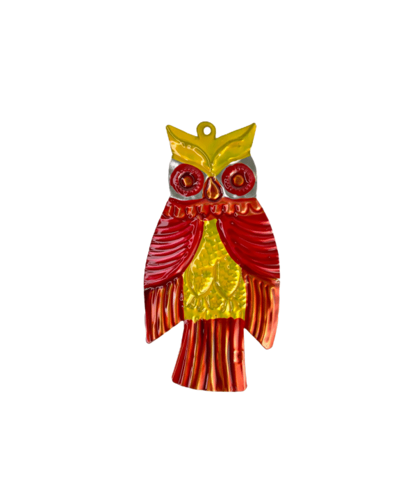 Orange Owl Ornament