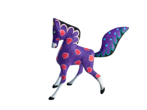Purple Horse Figurine