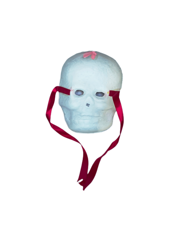 White Skull Mask, back view