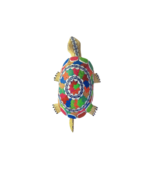 Tan Turtle Alebrije, Tribus Mixes Collective, top view