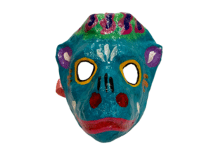 Blue Monkey Mask Front