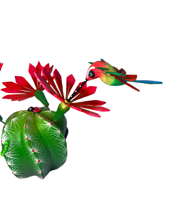 Flowering Cactus with Hummingbird, view 3