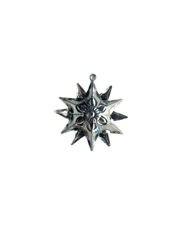 Small Silver Star, 12 Points, 3.5 inches