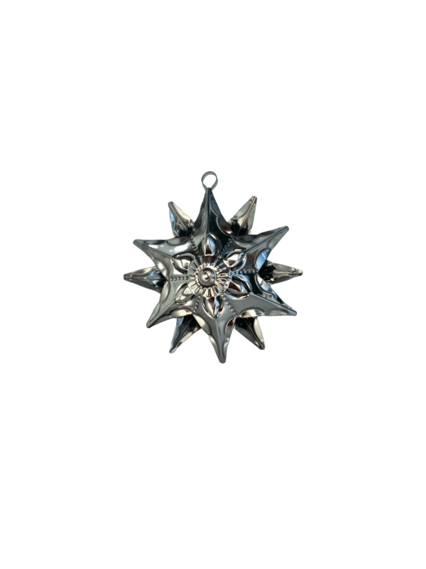Small Silver Star, 12 points, 3.5 inches