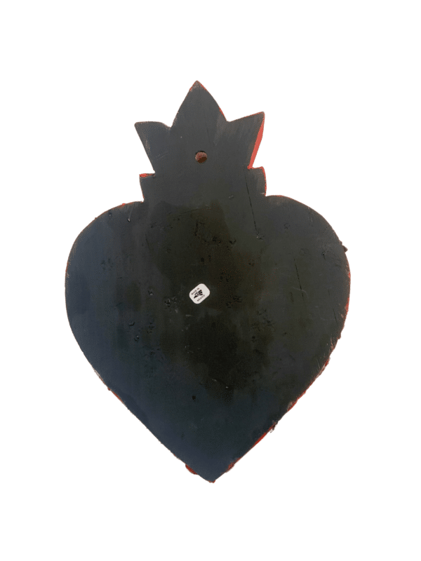 The Lady of Guadalupe Heart with Milagros, back