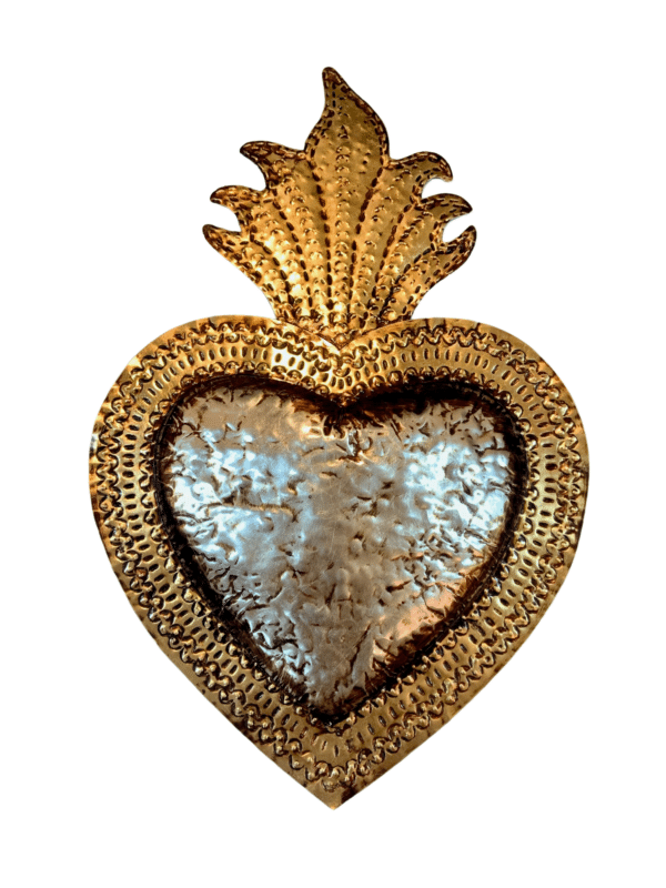 Large Sacred Heart Wall Plaque, front view 1