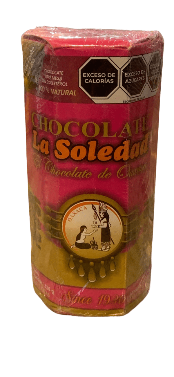 La Soledad Milk Chocolate Discs, front view