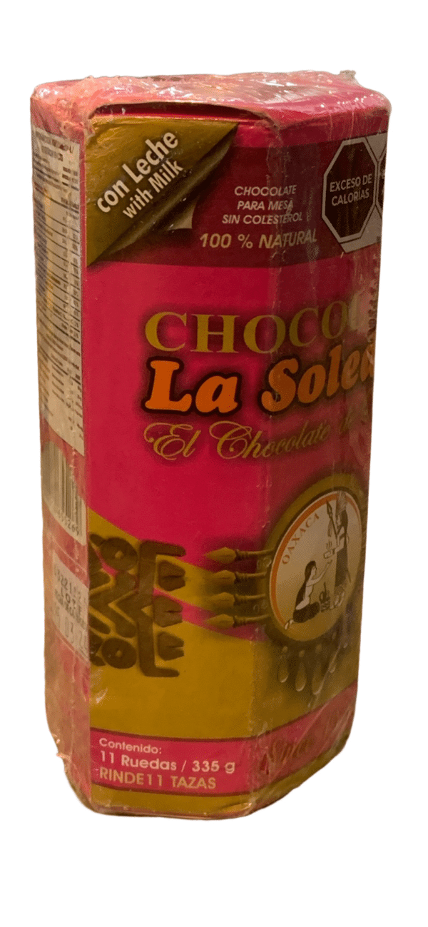 La Soledad Milk Chocolate Discs, package view 2